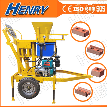mobile earth block machine