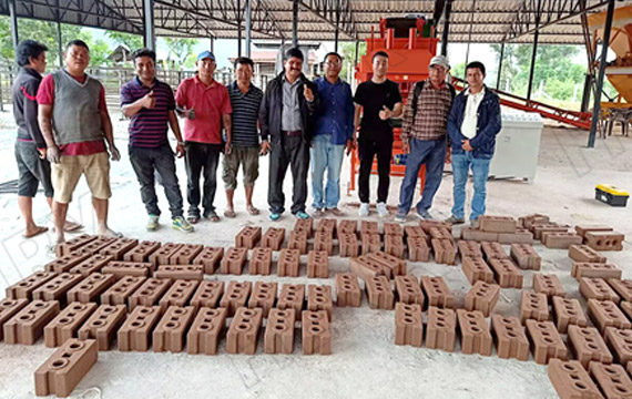 máquina para fabricar ladrillos de tierra
