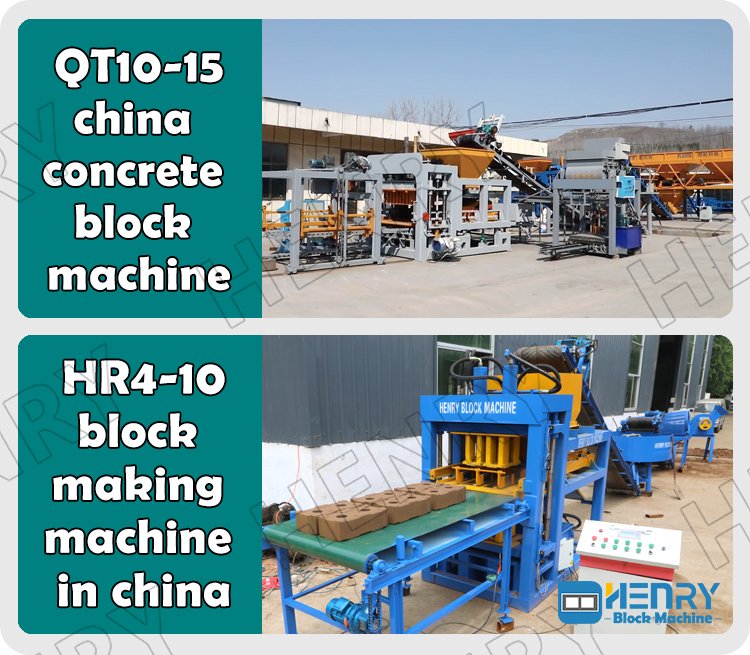Máquina china para bloques de hormigón